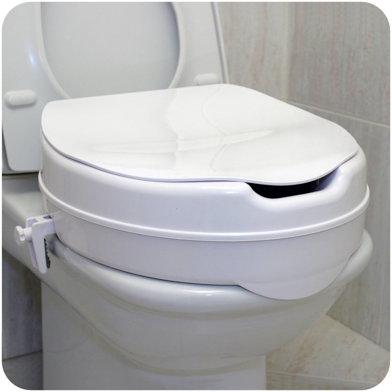 Asiento Elevador WC Standard con Tapa (15cm.)