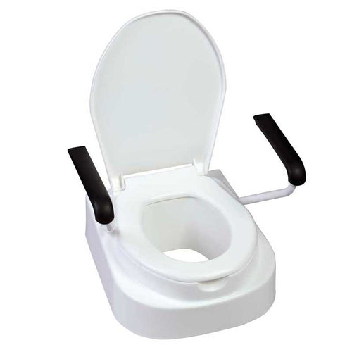 Asiento Elevador WC 8-10-13cm Tapa y Brazos