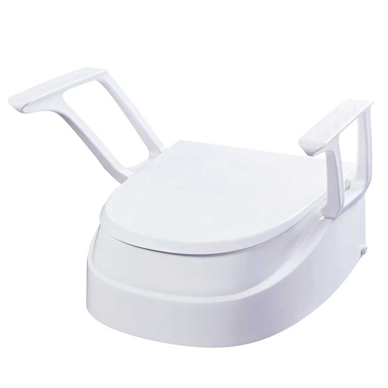 Asiento Elevador WC 8-12-15cm Tapa y Brazos — Sundo Homecare