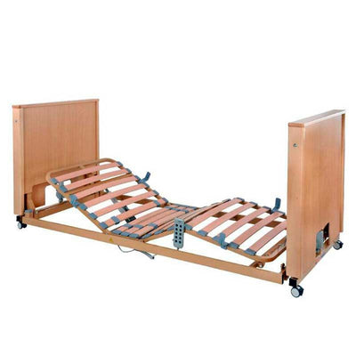 Cama Electrica Elevable Madera Cota 0 Barandilla Madera