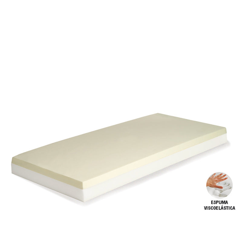 Colchon Viscoelastico 90x190x20cm. Funda Politex — Bienestar Senior