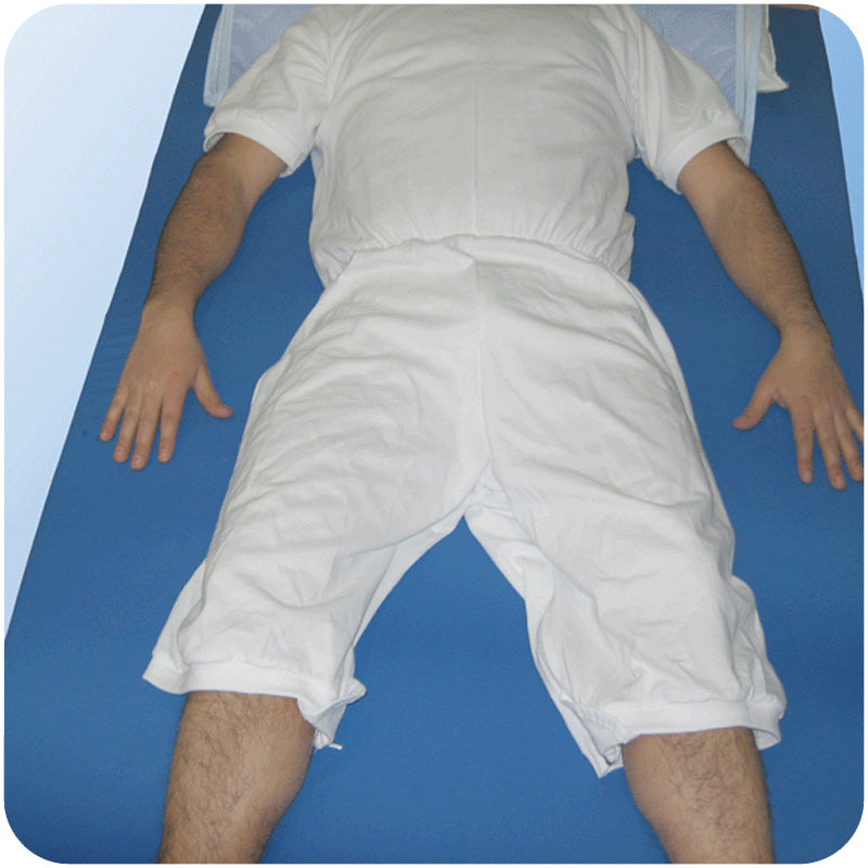 Mono Pijama M/C Entrepierna Abierta Cremallera — Bienestar Senior