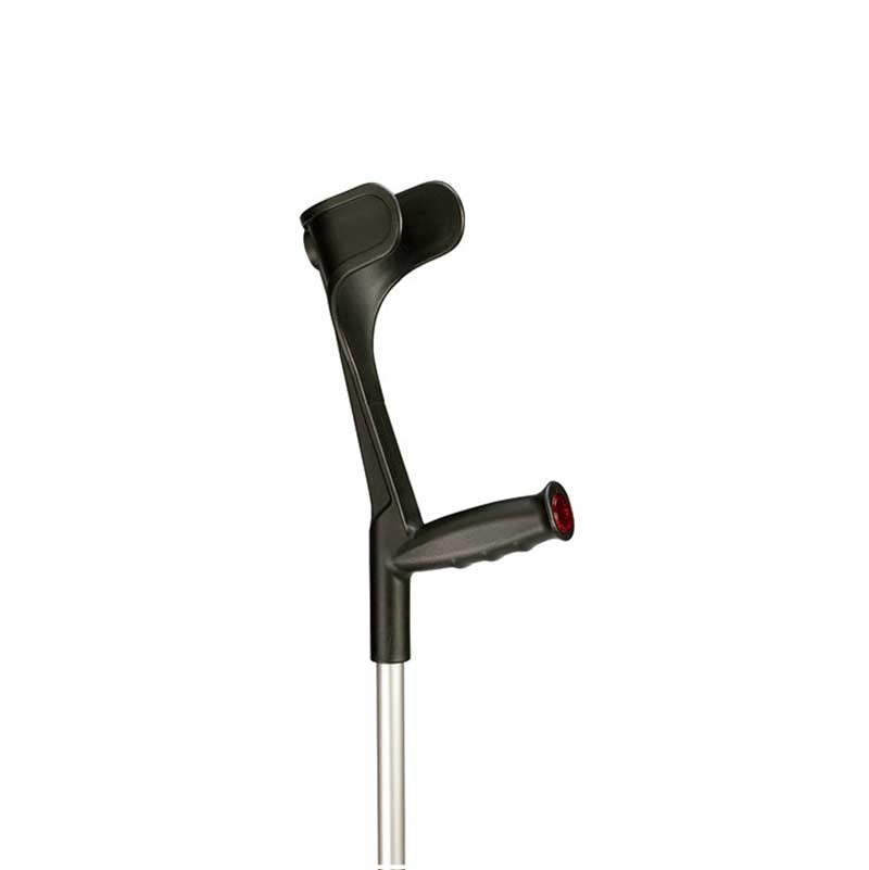Muleta de Aluminio (76-96cm.) Puño Anatómico -Negra-