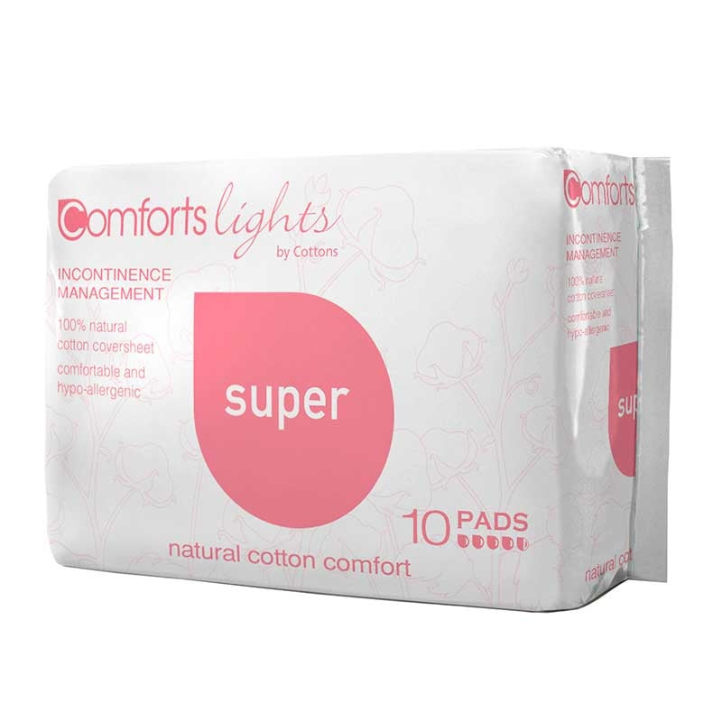 Compresa Incontinencia Algodón 100% Super — Comforts