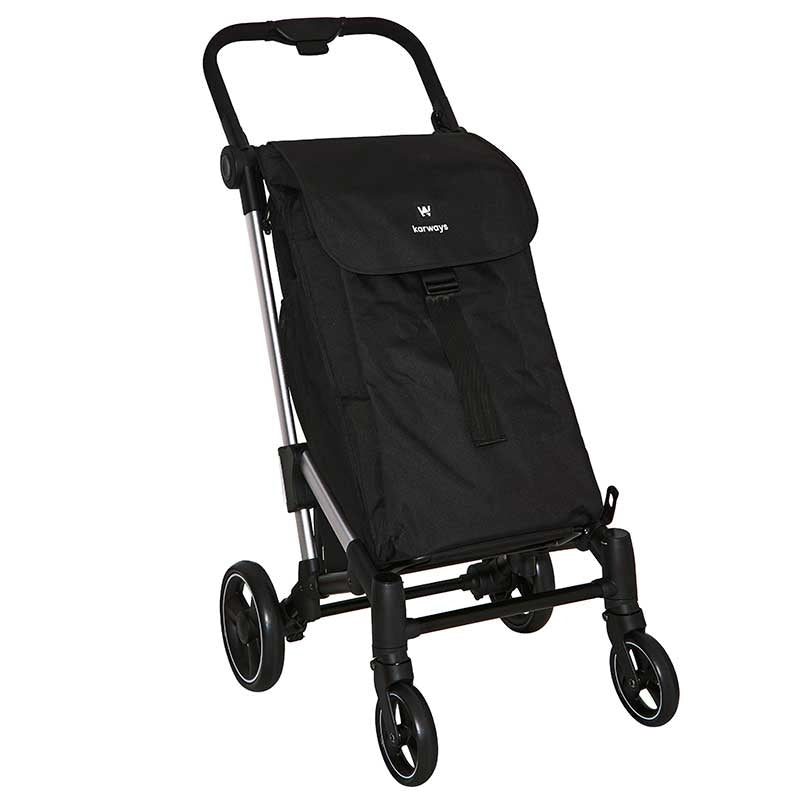 Carrito de Compra Plegable Voss -Negro-