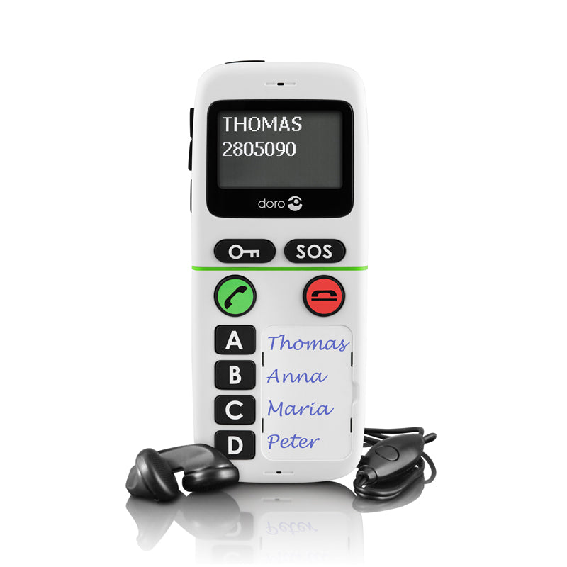 Teléfono Móvil (Doro 334) 4 Teclas y Pantalla
