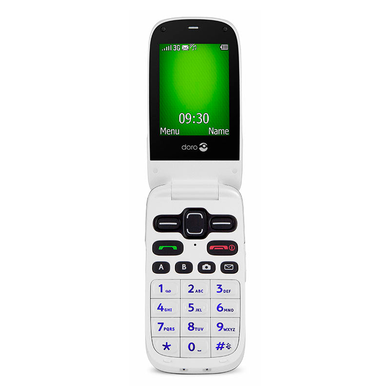 Telefono Movil (Doro PhoneEasy 621) con Tapa -Burgundy-