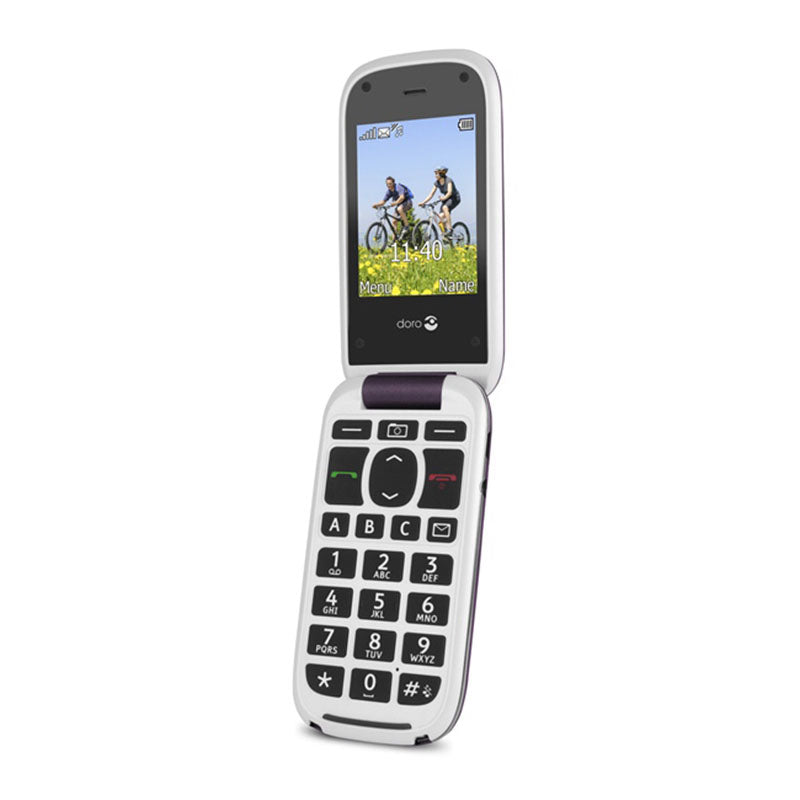 Doro PhoneEasy 613 - Teléfono Móvil Pantalla Grande -Berenjena- — Doro