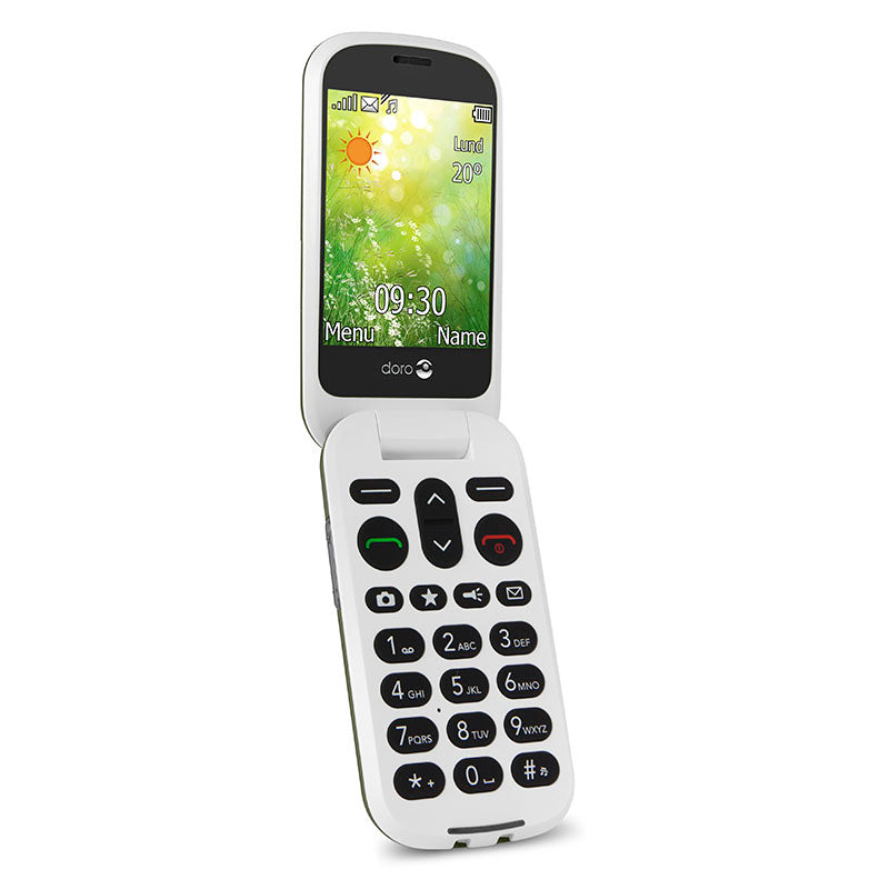 Doro 6050 - Teléfono móvil con tapa y pantalla externa -Champagne-
