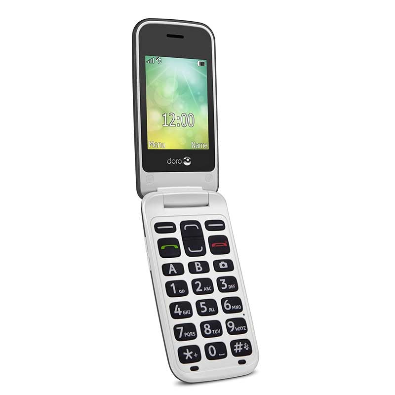 Doro 2424 - Teléfono Móvil Con Tapa y Reloj Externo — Doro