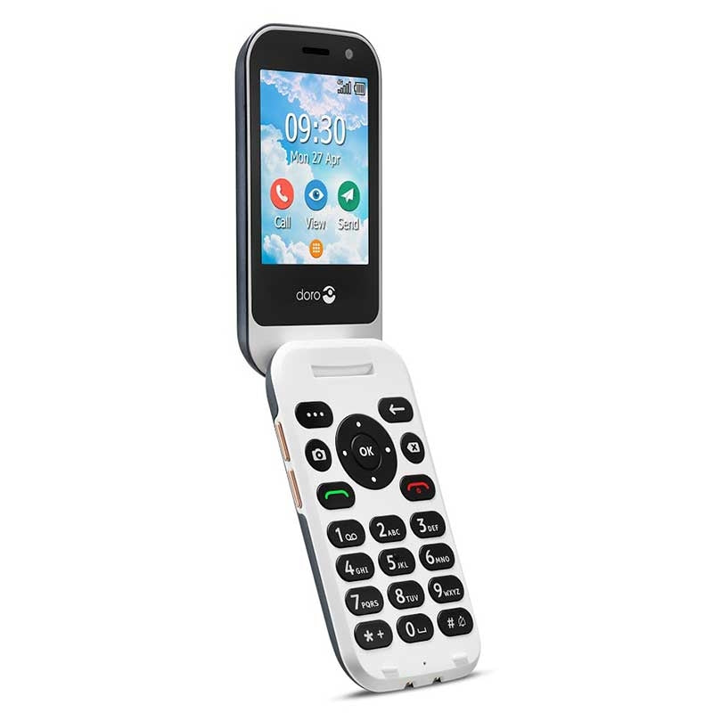 Teléfono Móvil (Doro 7080) Tapa, Internet, Videollamada, 4G — Doro