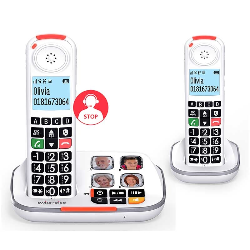 Telefono Inalambrico Base Fototeclas Xtra 2355 DUO — SwissVoice