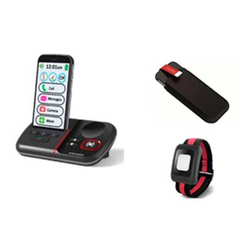Telefono Smartphone Swissvoice C50s Con Pulsera SOS + Funda — SwissVoice
