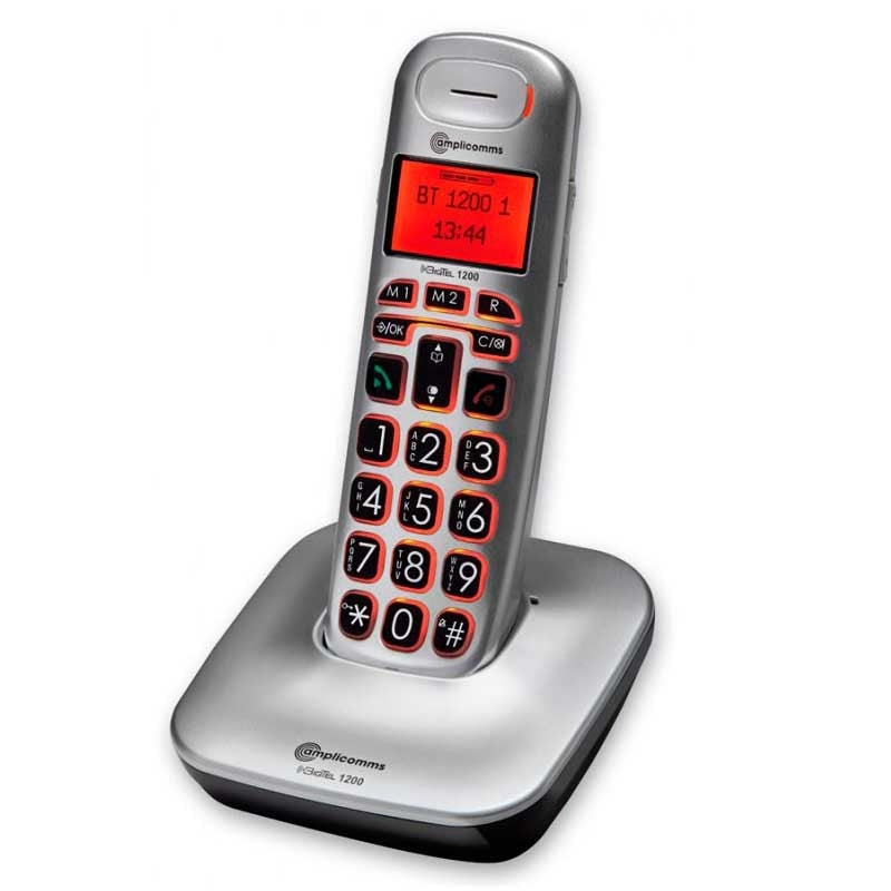 Teléfono Inalámbrico Amplificado BigTel 1200 — Amplicomms