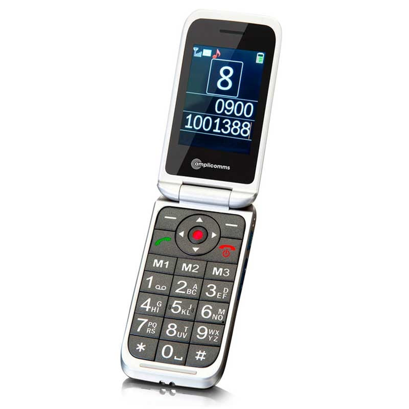 Teléfono Móvil PowerTel M7000i con Tapa — Amplicomms