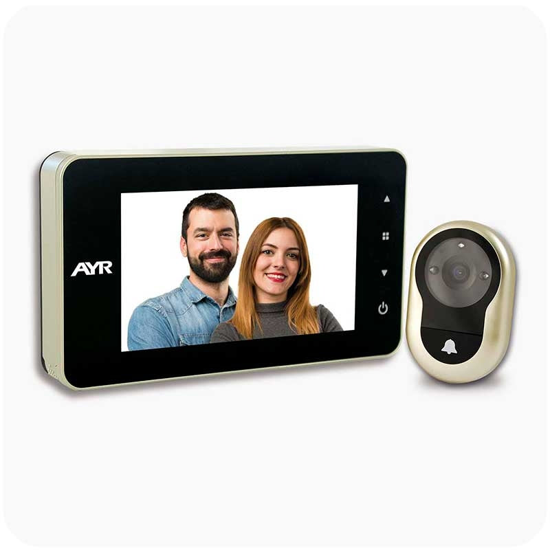 Mirilla Digital Pantalla 4' Timbre, Fotos y Alarma