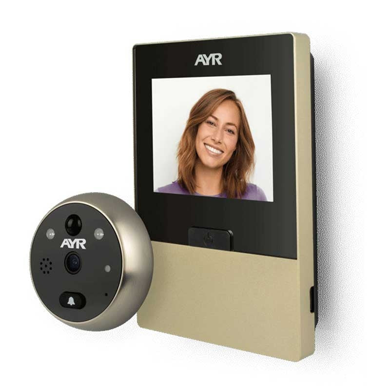 Mirilla Digital Pantalla 2,8' WiFi+Móvil -Niquel-
