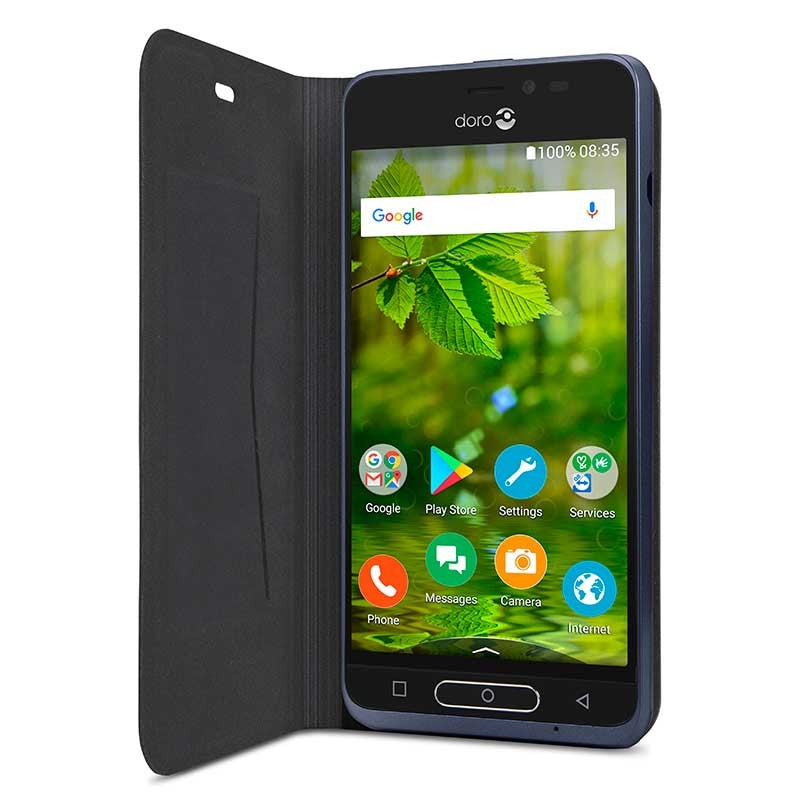 Doro 8035 - Funda Flip Teléfono Móvil -Negra- — Doro