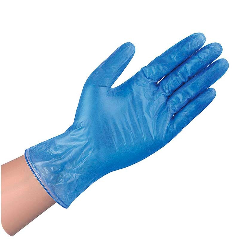 Guantes Vinilo Azul S/Polvo 4,5gr. (100uds.)