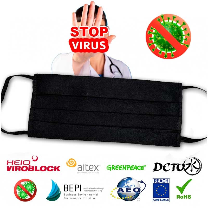 Mascarilla Reutilizable Antiviral — Bienestar Senior