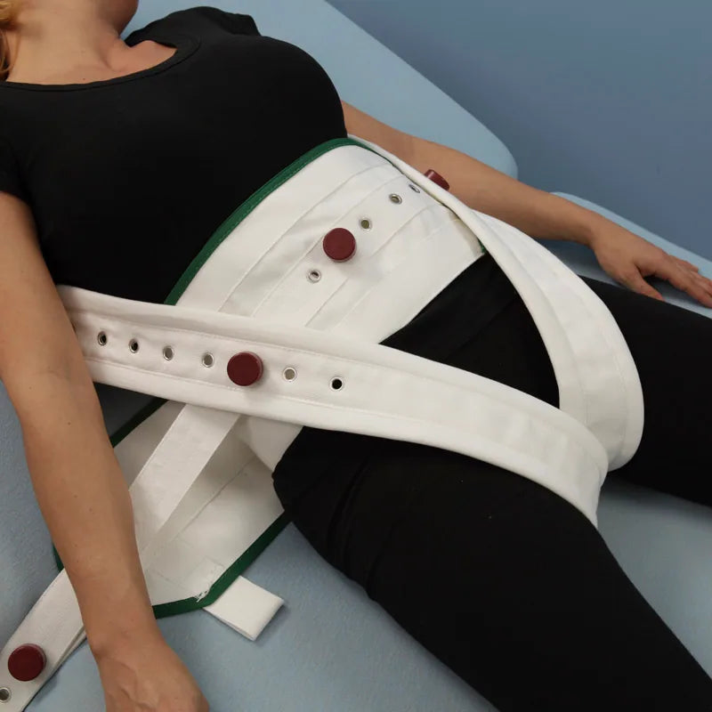 Cinturón abdominal con cinturones pélvicos