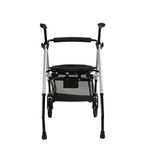 Andador Alum. con Ruedas Delanteras y Asiento Regulable