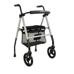 Andador Alum. con Ruedas Delanteras y Asiento Regulable