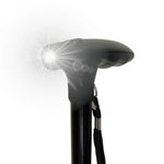 Baston con Luz Plegable con Base Amplia