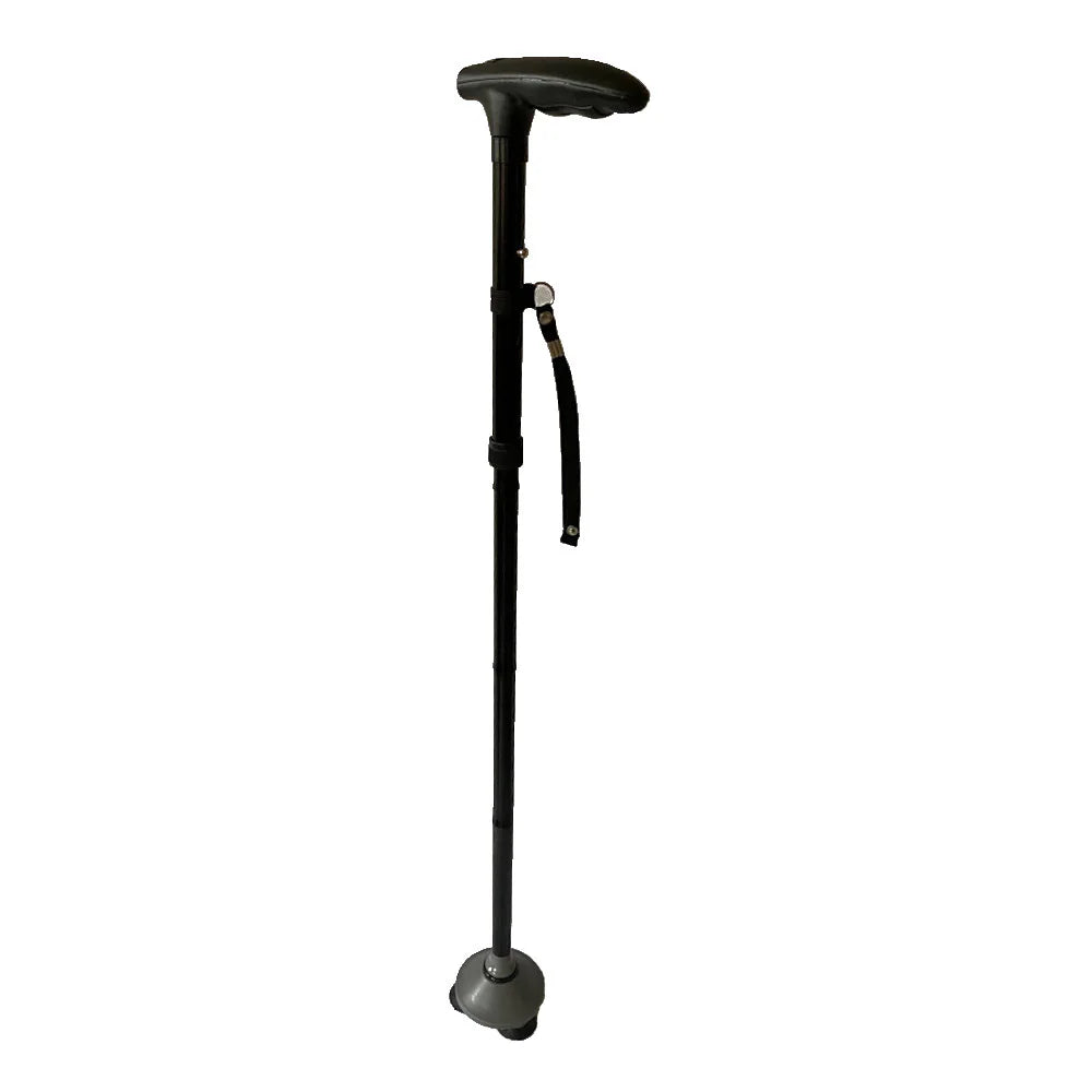 Baston con Luz Plegable con Base Amplia