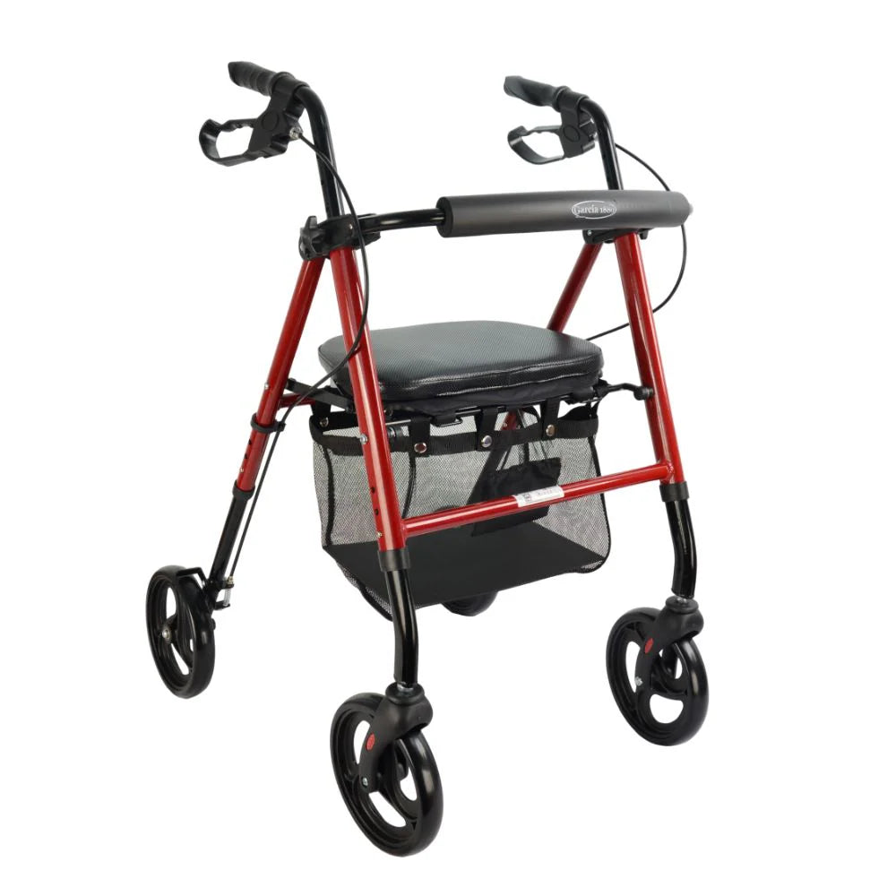 Rollator Alum. con Asiento Regulable en Altura (rojo)