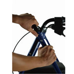 Rollator Alum. con Frenos y Asiento Regulable (azul)