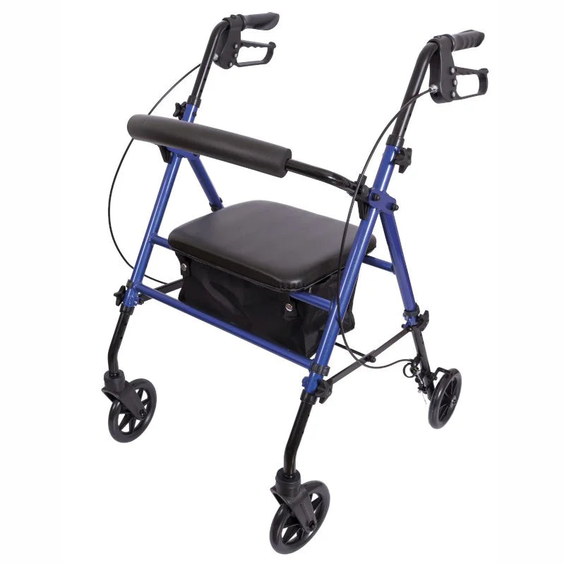 Rollator Alum. con Frenos y Asiento Regulable (azul)