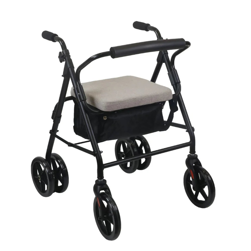 Rollator Alum. Frenos Por Presion, 200 Mm (negro)
