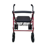 Rollator Alum. Frenos Por Presion, 200 Mm (rojo)