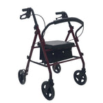 Rollator Alum. Plegable con Frenos (rojo)