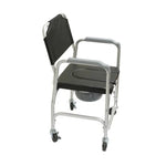 Silla con Inodoro y Ruedas de Aluminio