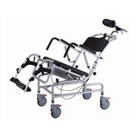 Silla de Ducha Basculante con Ruedas E Inodoro