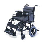 Silla de Ruedas de Transporte de Aluminio con Antivuelco