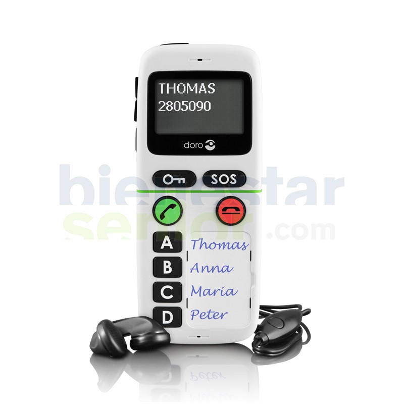 Doro HandlePlus 334 - Teléfono Móvil Teclas Predefinidas