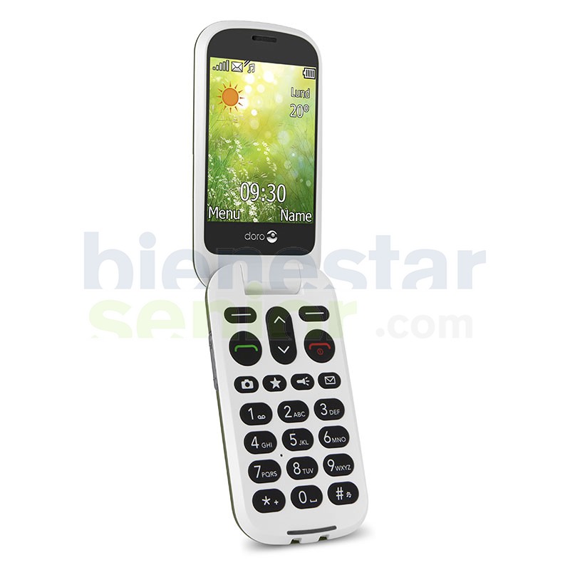 Doro 6050 - Teléfono móvil con tapa y pantalla externa -Champagne-