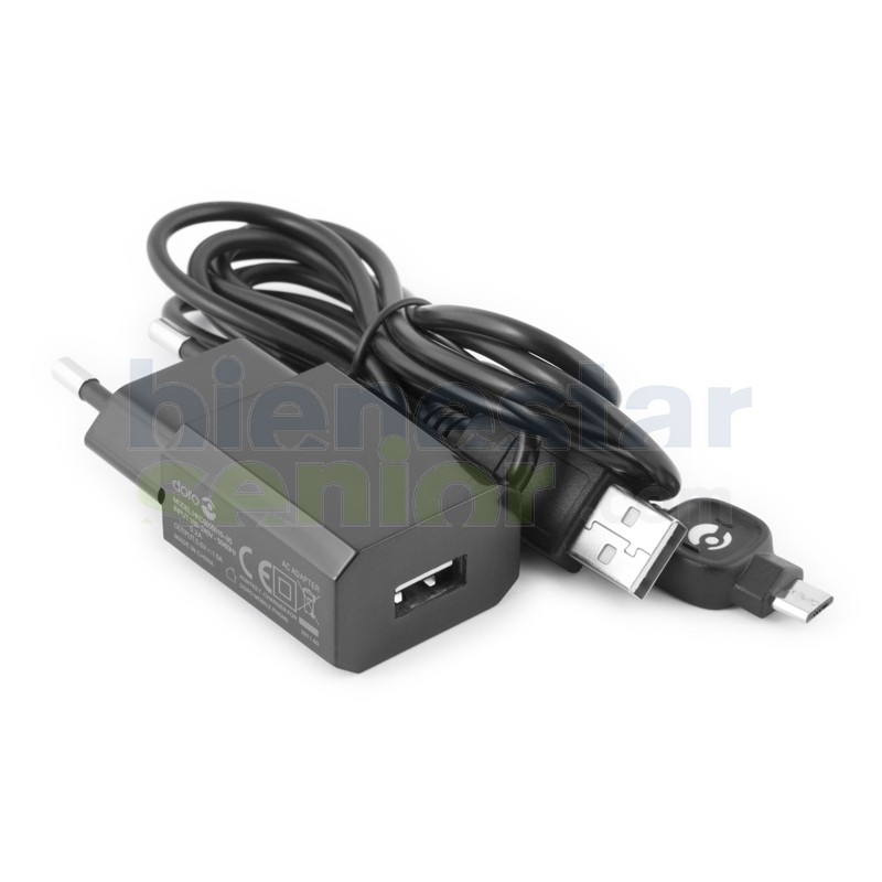 Doro Power Adaptador (micro-USB) - Cargador Teléfono Móvil